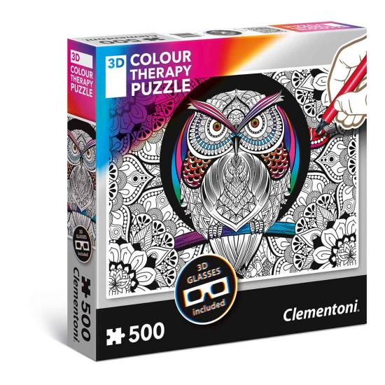 Puzzle Clementoni THERAPY La Chouette 500 Pièces