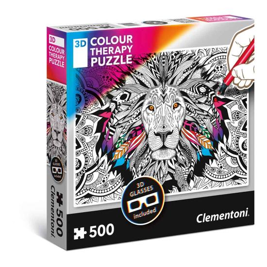Puzzle Clementoni THERAPY Le Lion 500 pièces