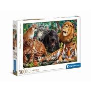 Clementoni Wild Cats Puzzle 500 pièces