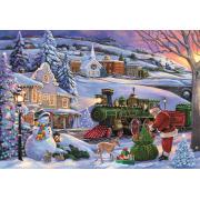 Puzzle Clementoni Train De Noël 500 pièces