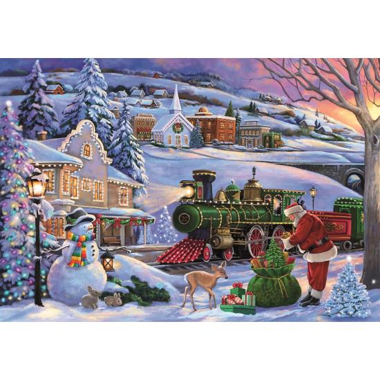 Puzzle Clementoni Train De Noël 500 pièces