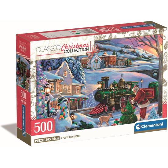Puzzle Clementoni Train De Noël 500 pièces