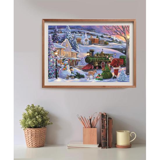Puzzle Clementoni Train De Noël 500 pièces