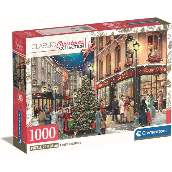 Puzzle Clementoni Une Promenade De Noël 1000 pièces