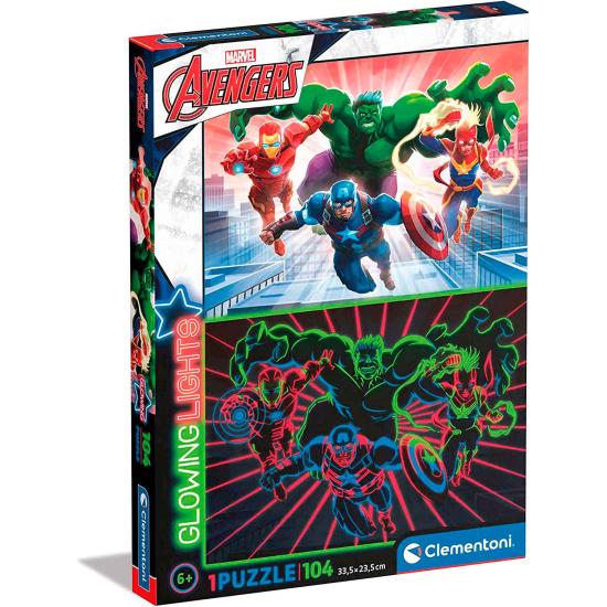 Clementoni Avengers Puzzle lumineux 104 pièces Clementoni Avengers Puzzle lumineux 104 pièces