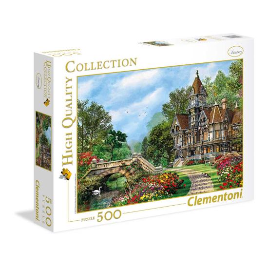 Clementoni Puzzle Cabane du Vieux Pont 500 pièces