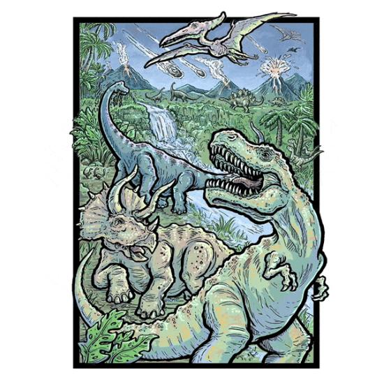 Puzzle Cloudberries Dinosaures Effet 3D Image 500 Pièces