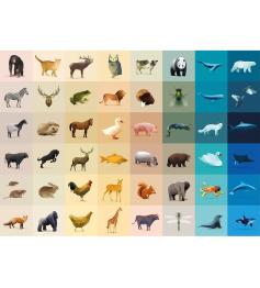 Puzzle 1000 pièces de la faune des mûres