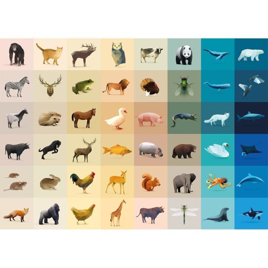 Puzzle 1000 pièces de la faune des mûres