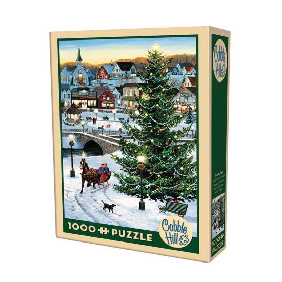 Puzzle de 1000 pièces de sapin de Noël de Cobble Hill
