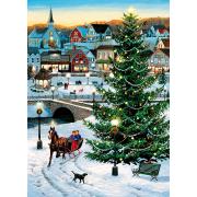 Puzzle de 1000 pièces de sapin de Noël de Cobble Hill