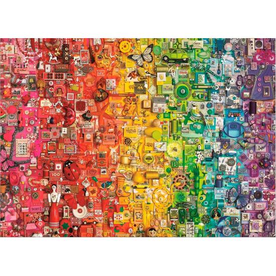 Cobble Hill Puzzle arc-en-ciel coloré 1000 pièces Cobble Hill Puzzle arc-en-ciel coloré 1000 pièces