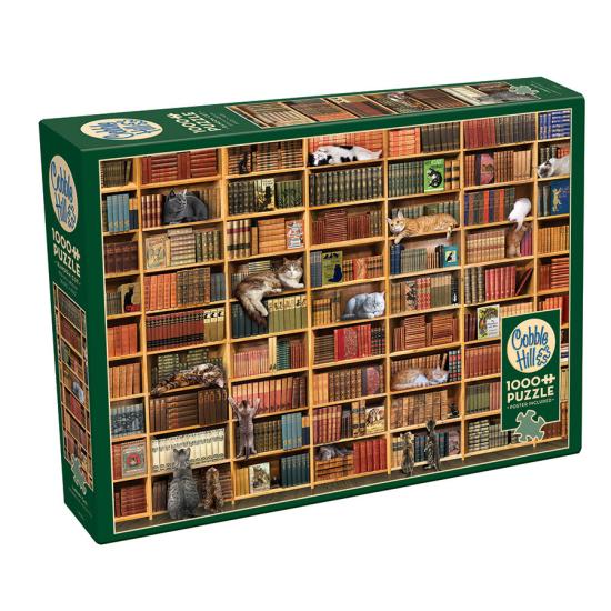 Cobble Hill Cat Library Puzzle 1000 pièces