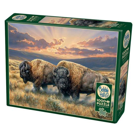 Cobble Hill Bison sur les plaines Puzzle 1000 pièces