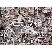 Cobble Hill Puzzle Noir et Blanc : Animaux 1000 pièces