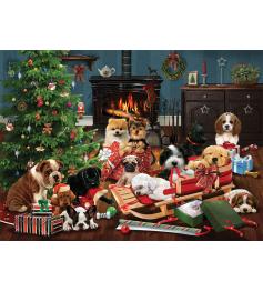 Cobble Hill Christmas Puppies Puzzle 1000 pièces