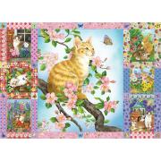 Cobble Hill Chatons et fleurs Quilt Puzzle 1000 pièces
