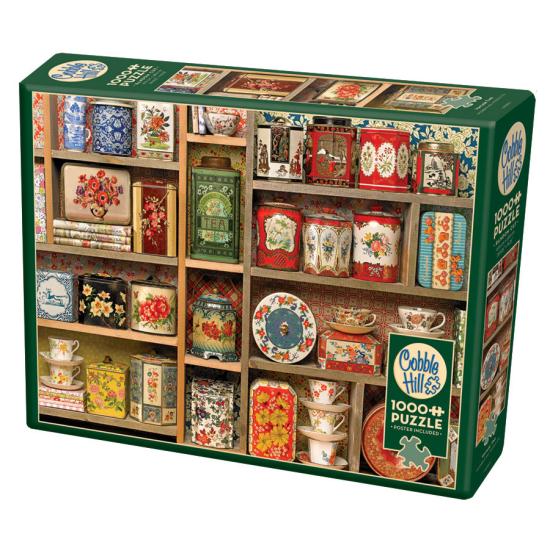 Cobble Hill Puzzle de collection en étain antique de 1000 pi