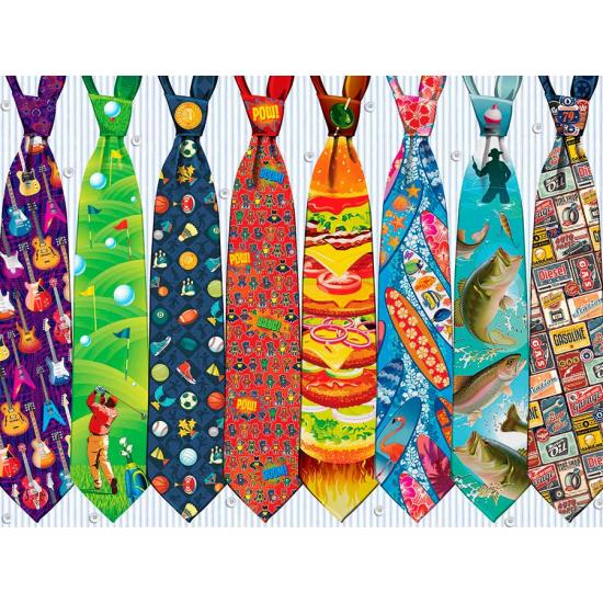 Puzzle Cobble Hill Cravates Fête des Pères 500 pièces