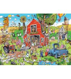 Puzzle Cobble Hill DoodleTown La Folie du Corral XXL de 500 P