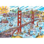 Cobble Hill DoodleTown, San Francisco Puzzle 1000 pièces