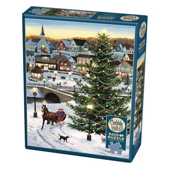 Cobble Hill Sapin de Noël XXL Puzzle 500 pièces