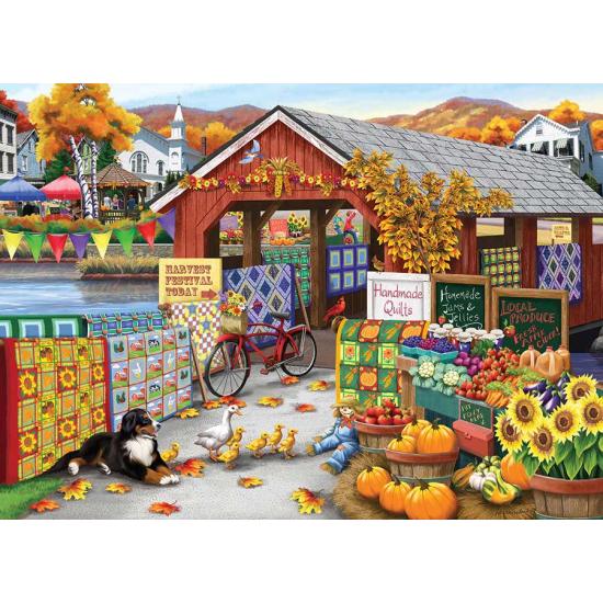 Puzzle Cobble Hill La fête des vendanges XXL 500 pièces