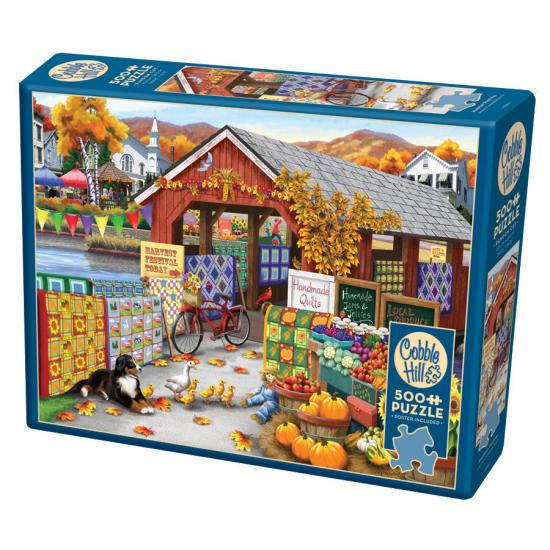 Puzzle Cobble Hill La fête des vendanges XXL 500 pièces