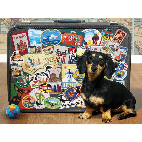 Puzzle Cobble Hill Le Teckel voyageur XXL 500 pièces