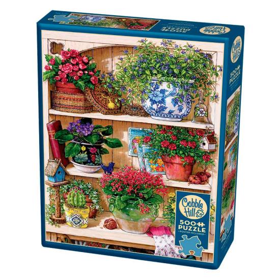 Puzzle Cobble Hill Etagère de Vases 500 Pièces XXL