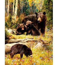Puzzle de 500 pièces de la famille des ours bruns de Cobble