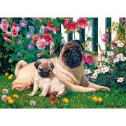 Cobble Hill Pug Family Puzzle 1000 pièces