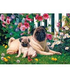 Cobble Hill Pug Family Puzzle 1000 pièces