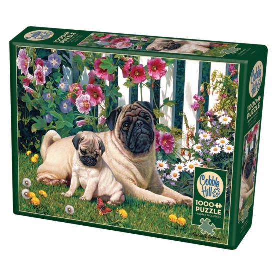 Cobble Hill Pug Family Puzzle 1000 pièces