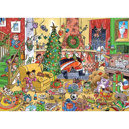 Cobble Hill Famille à la découverte du Père Noël Puzzle 350 pièc
