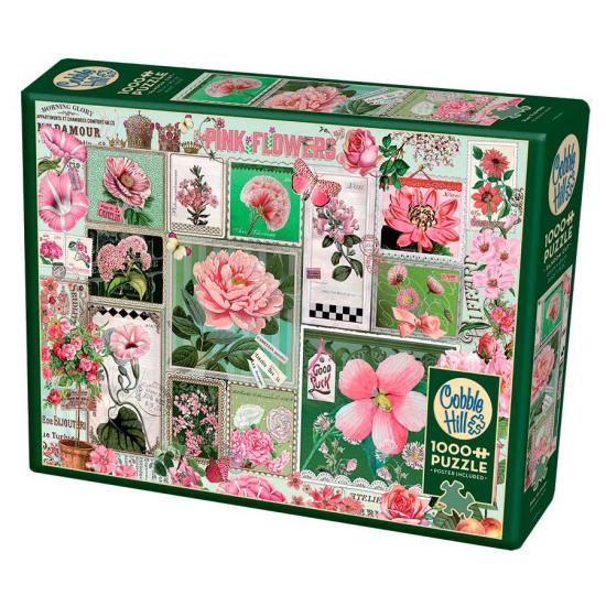 Cobble Hill Puzzle 1000 pièces Fleurs roses