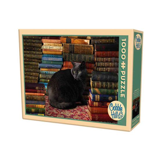 Cobble Hill Library Cat Puzzle 1000 pièces