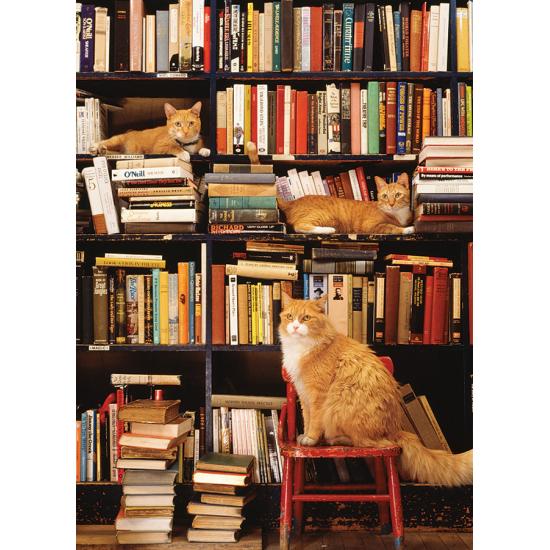 Puzzle Cobble Hill Cats from the Gotham Library XXL 500 Pz