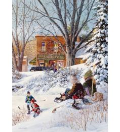 Puzzle Cobble Hill jouant sur la glace 1000 pièces