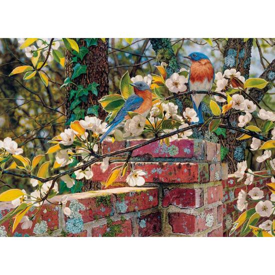 Cobble Hill Blue Birds in the Yard Puzzle 1000 pièces