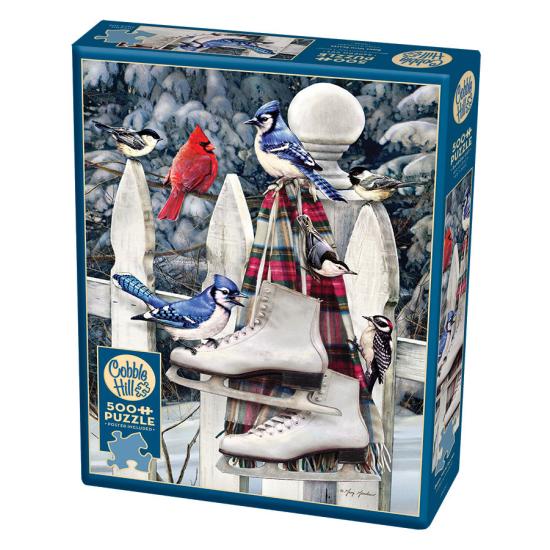 Cobble Hill Puzzle Oiseaux et Patins XXL 500 pièces