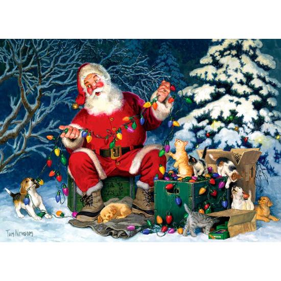 Puzzle de 500 pièces Cobble Hill Santa's Little Helper Puzzle de 500 pièces Cobble Hill Santa's Little Helper