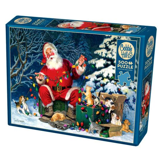 Puzzle de 500 pièces Cobble Hill Santa's Little Helper Puzzle de 500 pièces Cobble Hill Santa's Little Helper