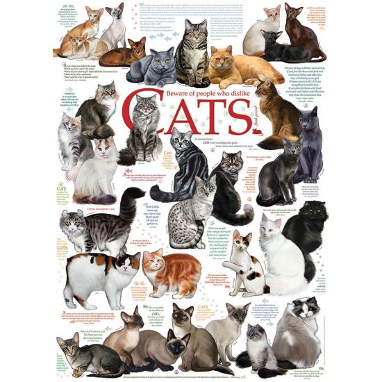 Cobble Hill Cat Breeds Puzzle 1000 pièces Cobble Hill Cat Breeds Puzzle 1000 pièces