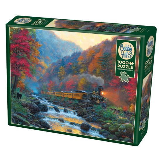 Cobble Hill Train au bord de la rivière Puzzle 1000 pièces