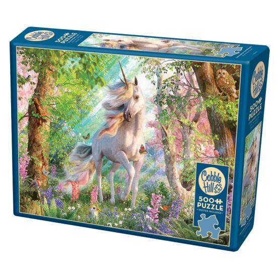 Puzzle Cobble Hill Licorne dans la forêt XXL 500 pièces