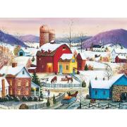Cobble Hill Winter Neighbors Puzzle 1000 pièces
