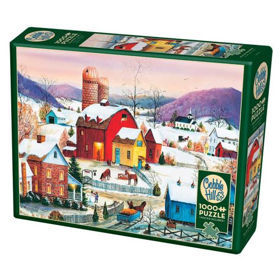 Cobble Hill Winter Neighbors Puzzle 1000 pièces