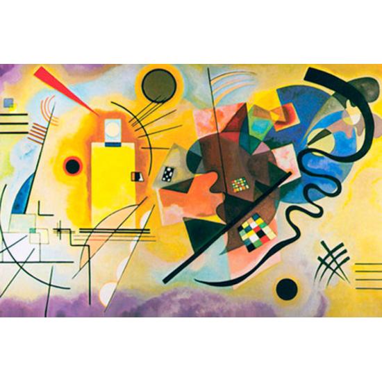 D-Toys Puzzle Jaune Rouge Bleu 1000 pièces