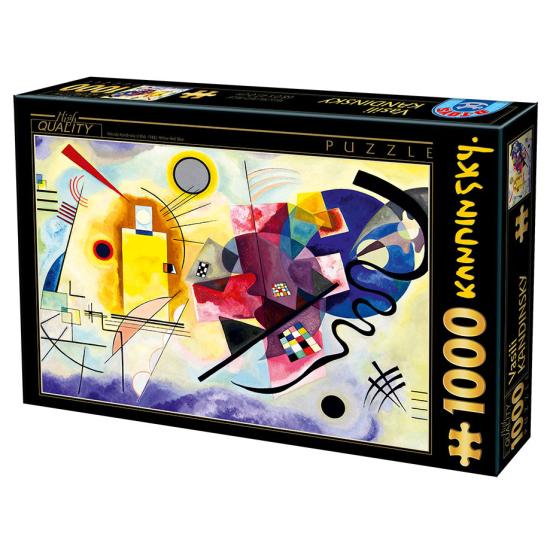 D-Toys Puzzle Jaune Rouge Bleu 1000 pièces